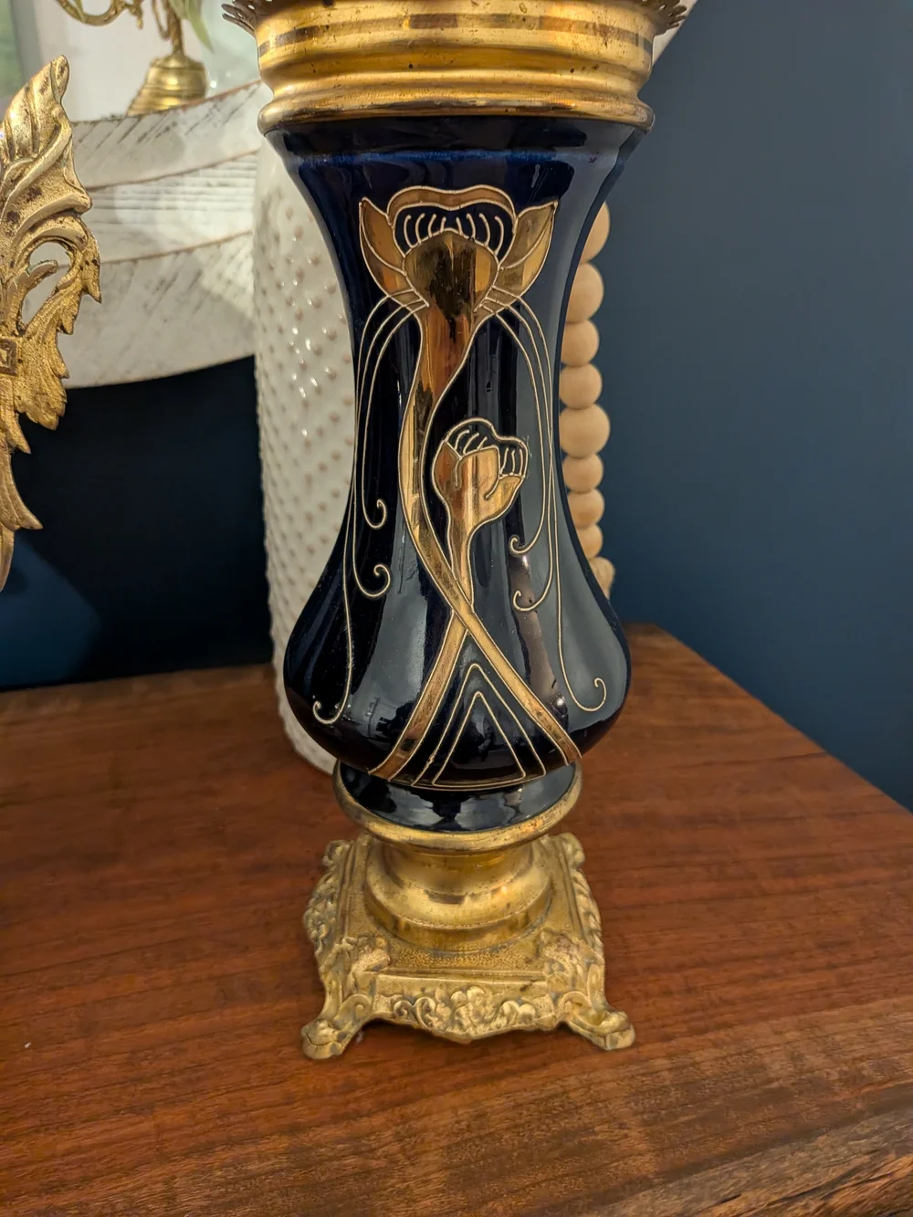 Antique Vintage Mantle Clock/Candleabra  Set

~ French - Circa 1900 ~ - Picture 9 of 15